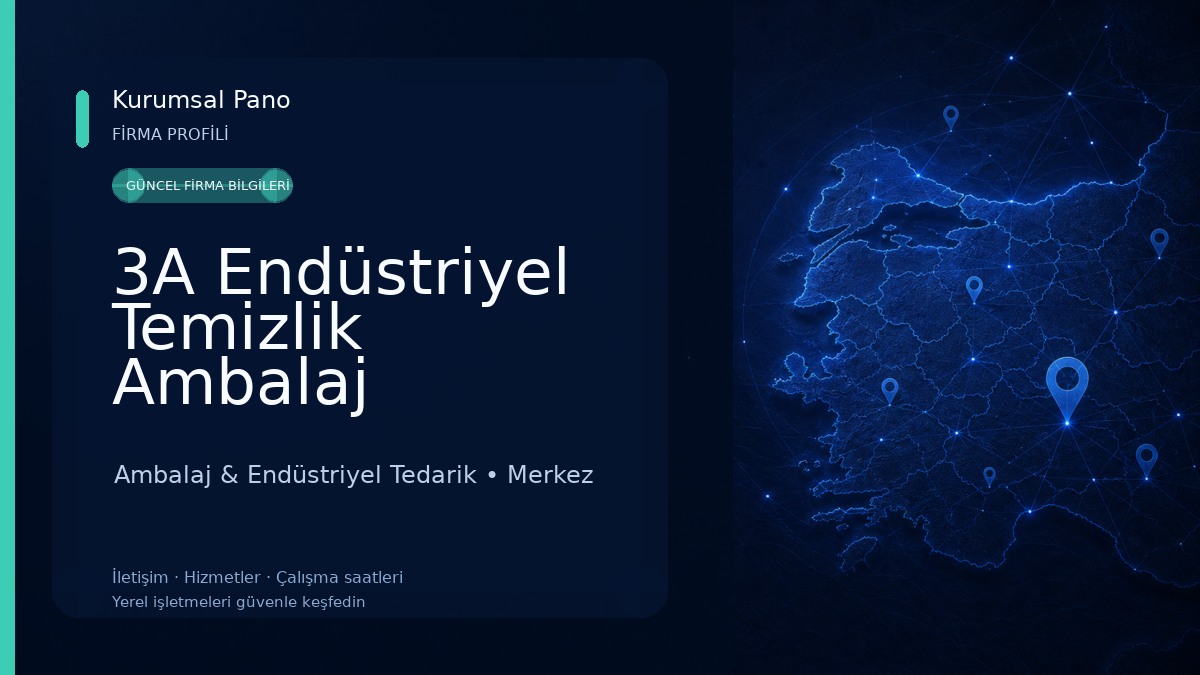 3A Endüstriyel Temizlik Ambalaj Malzemeleri 