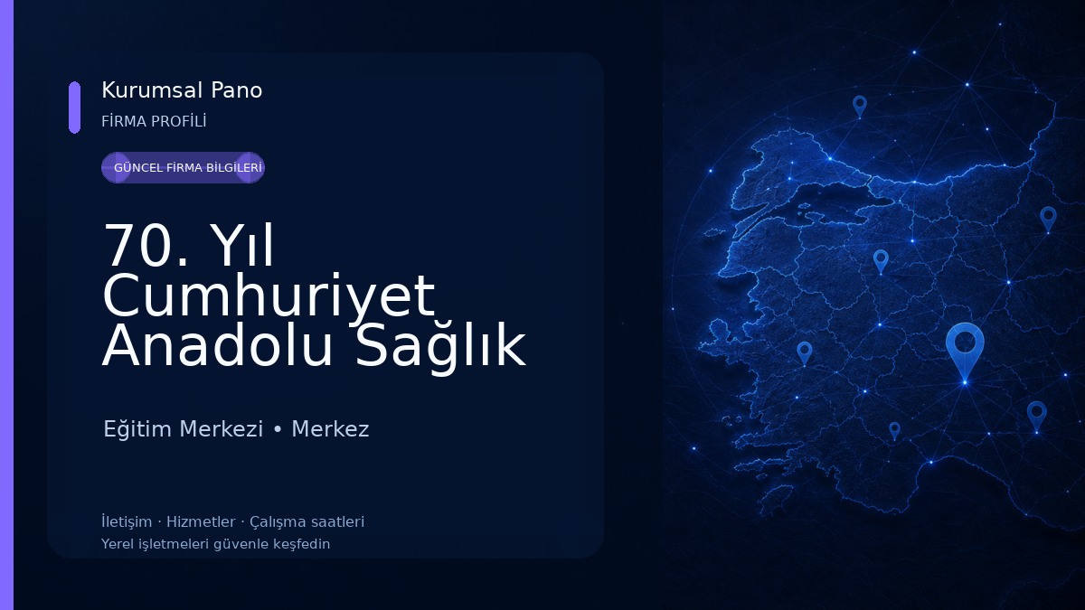 70. Yıl Cumhuriyet Anadolu Sağlık Meslek Lisesi Eğitim Merkezi