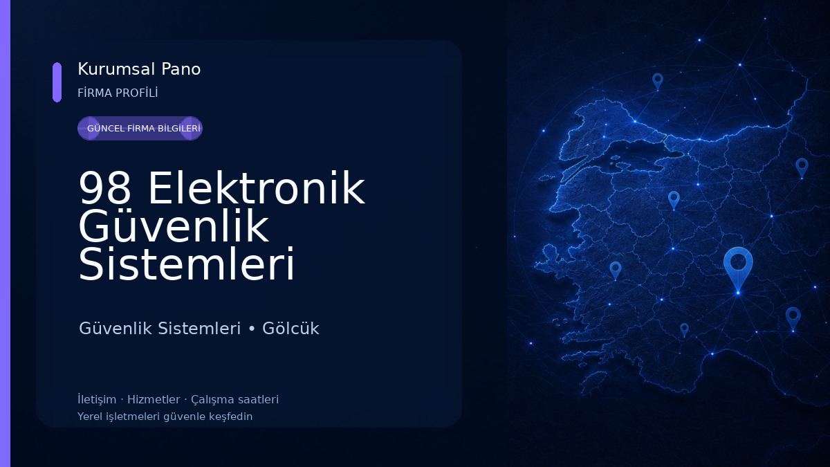 98 Elektronik Güvenlik Sistemleri Güvenlik Sistemleri
