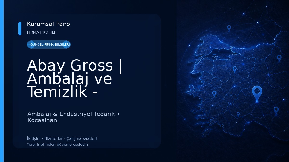 Abay Gross | Ambalaj ve Temizlik - Argıncık Mağazası (Ambalaj Pazarı) Ambalaj & Endüstriyel Tedarik