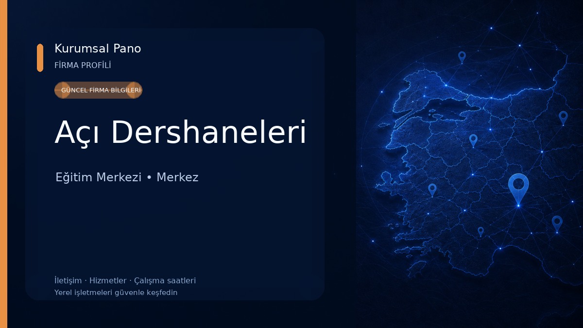 Açı Dershaneleri Eğitim Merkezi