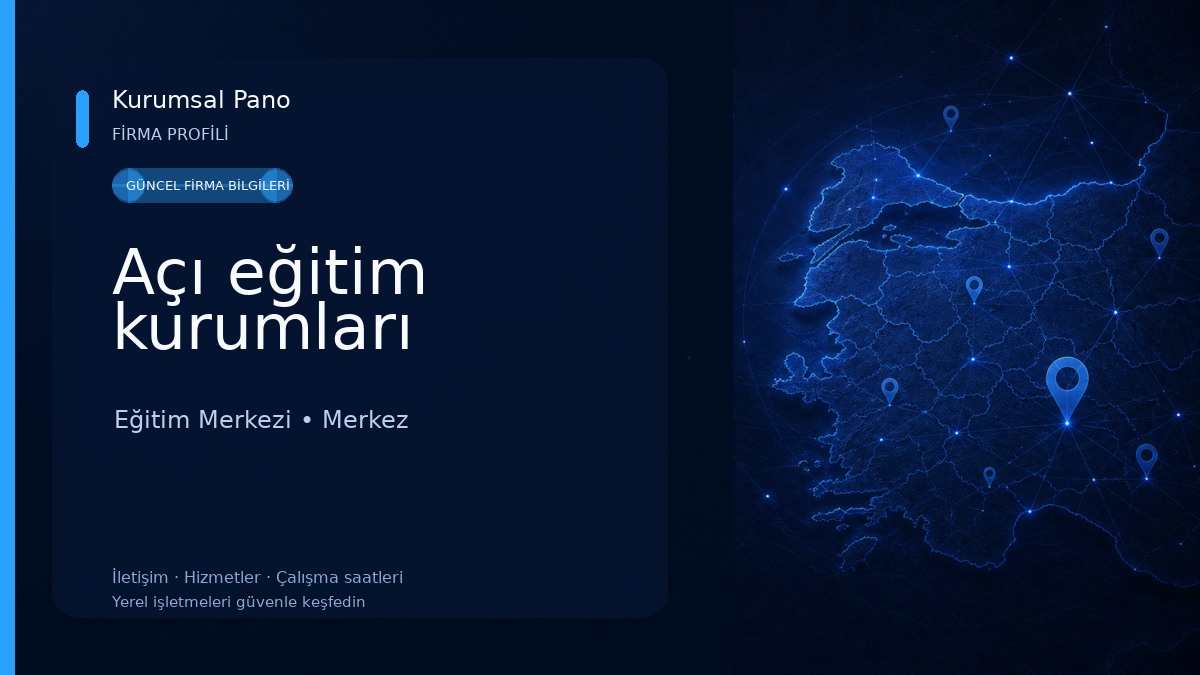 Açı eğitim kurumları 
