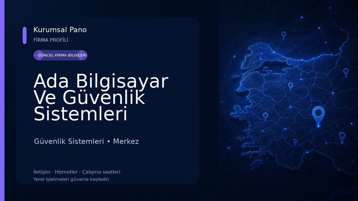 Ada Bilgisayar Ve Güvenlik Sistemleri