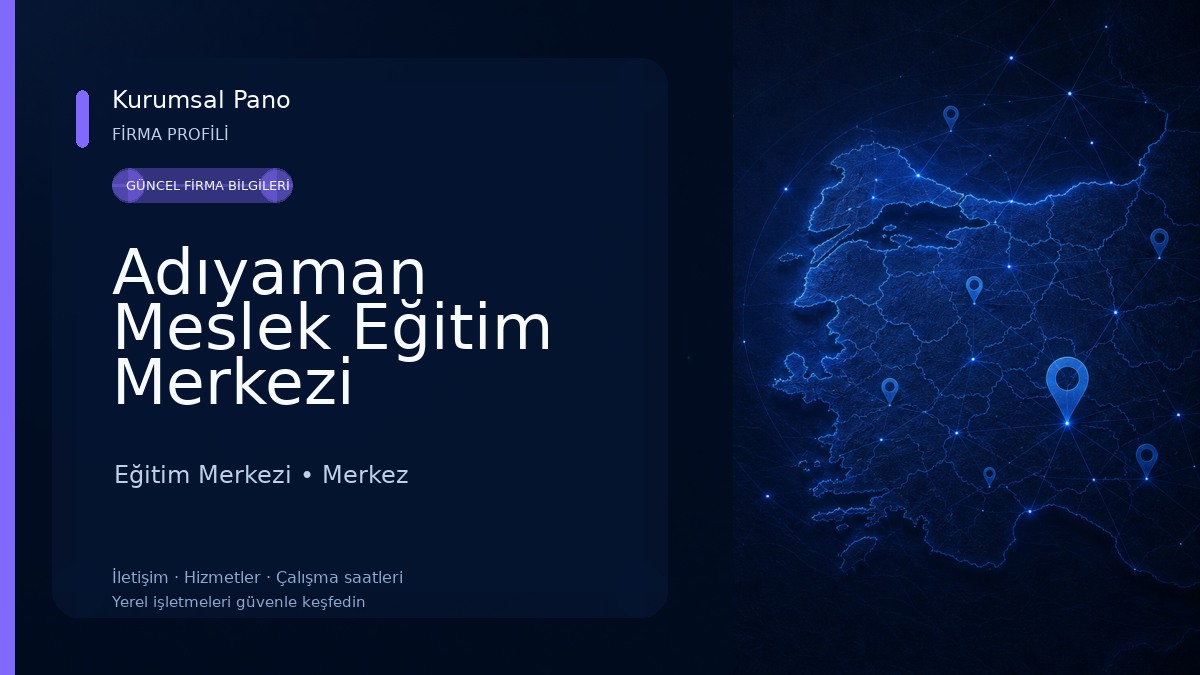 Adıyaman Meslek Eğitim Merkezi