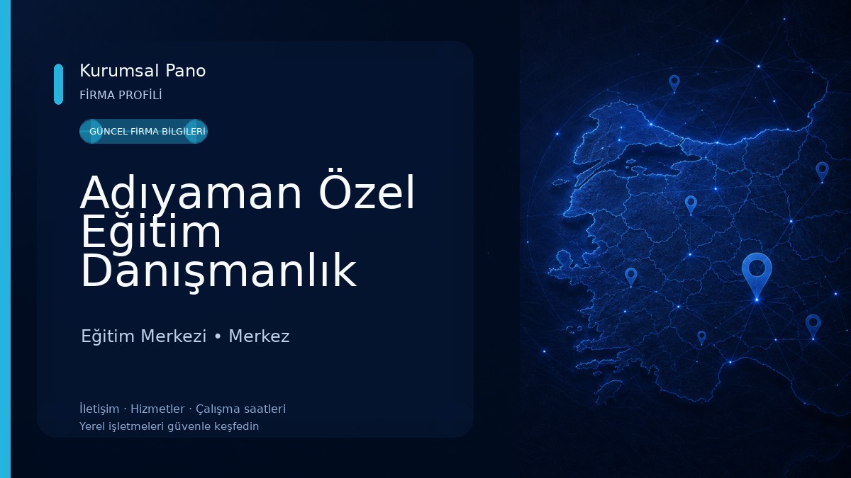 Adıyaman Özel Eğitim Danışmanlık Merkezi 