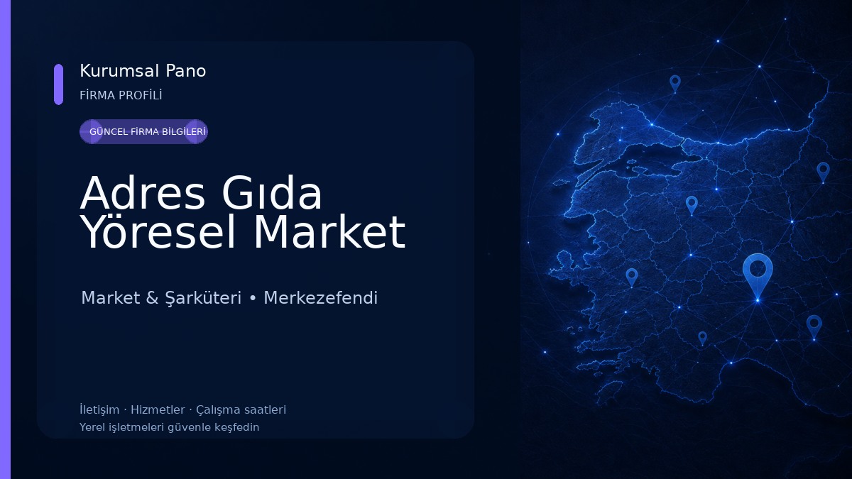 Adres Gıda Yöresel Market Market & Şarküteri