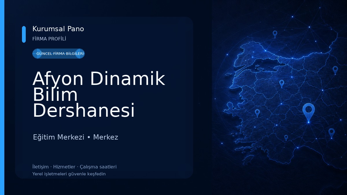 Afyon Dinamik Bilim Dershanesi Eğitim Merkezi