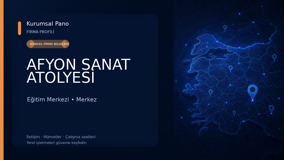 AFYON SANAT ATOLYESİ Eğitim Merkezi