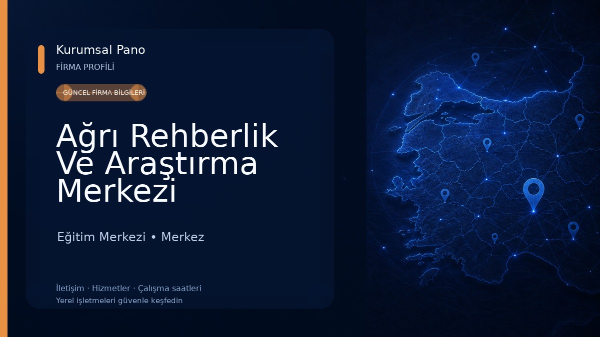 Ağrı Rehberlik Ve Araştırma Merkezi