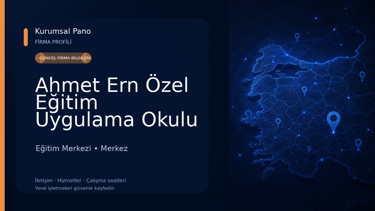 Ahmet Ern Özel Eğitim Uygulama Okulu Eğitim Merkezi