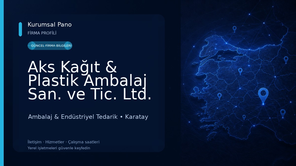 Aks Kağıt & Plastik Ambalaj San. ve Tic. Ltd. Şti. Ambalaj & Endüstriyel Tedarik