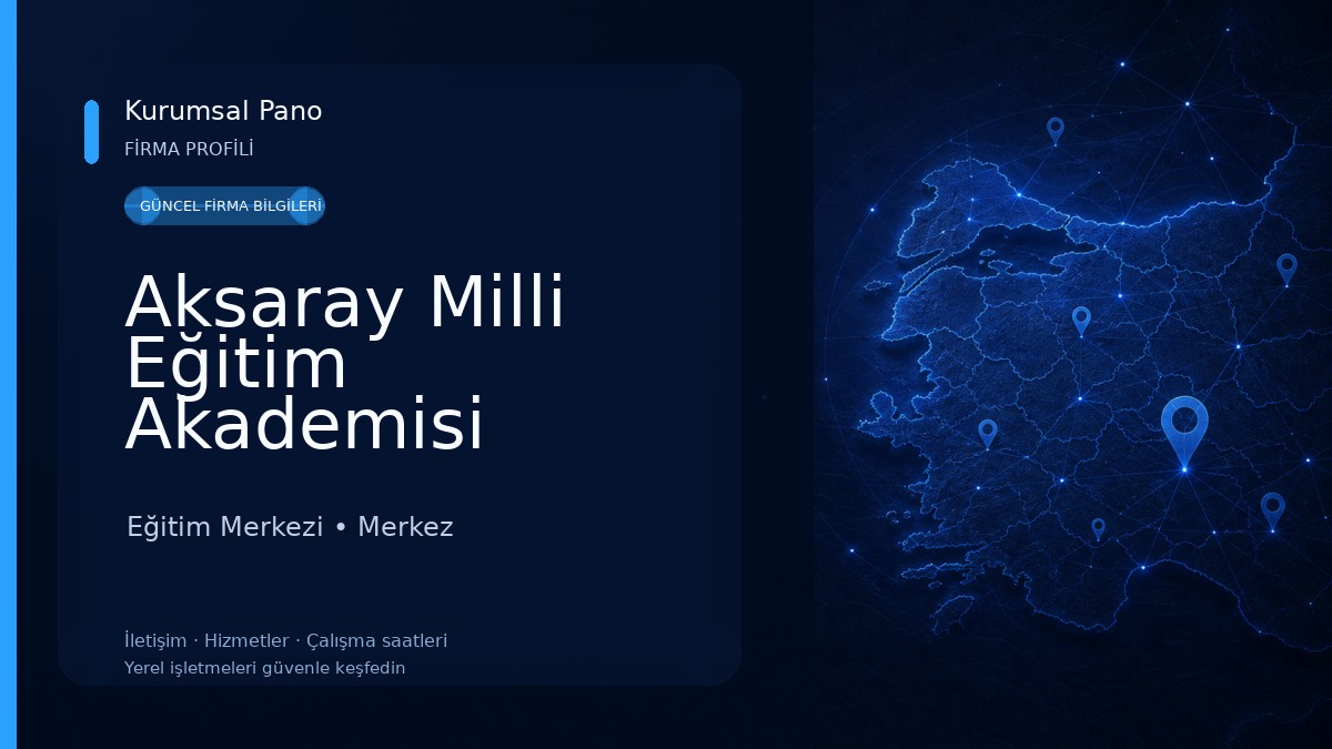 Aksaray Milli Eğitim Akademisi Eğitim Merkezi