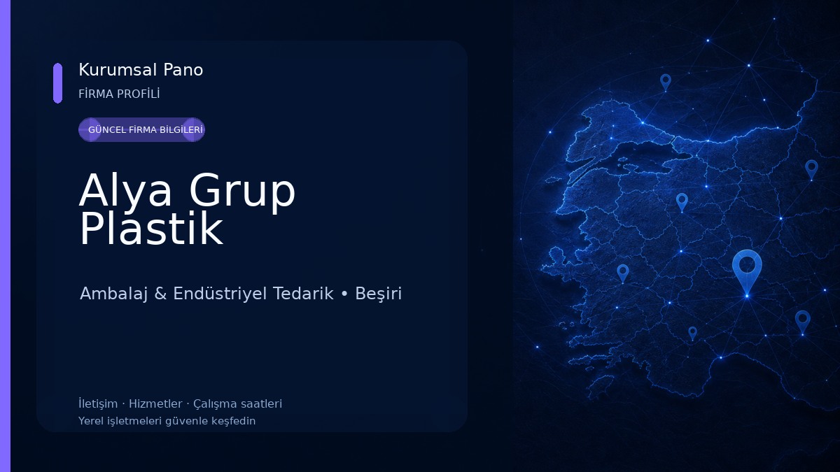 Alya Grup Plastik Ambalaj & Endüstriyel Tedarik
