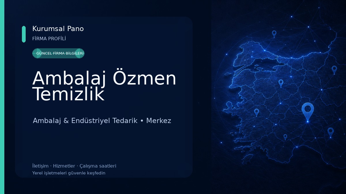 Ambalaj Özmen Temizlik 