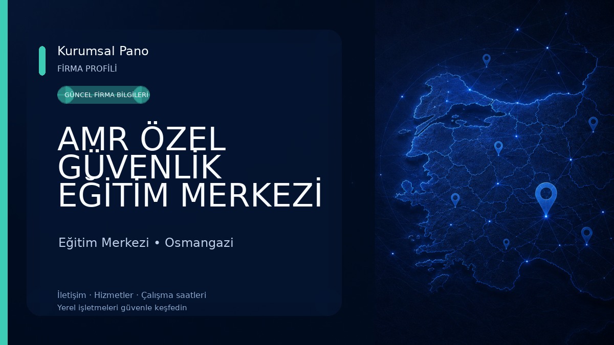 AMR ÖZEL GÜVENLİK EĞİTİM MERKEZİ Eğitim Merkezi