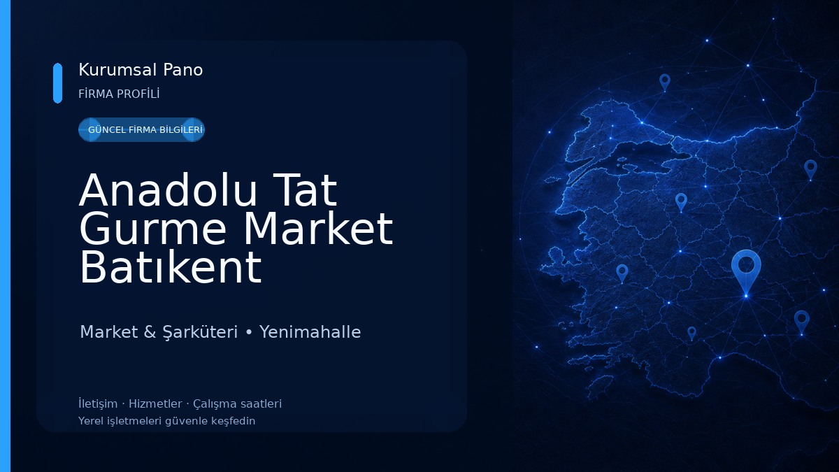 Anadolu Tat Gurme Market Batıkent Market & Şarküteri