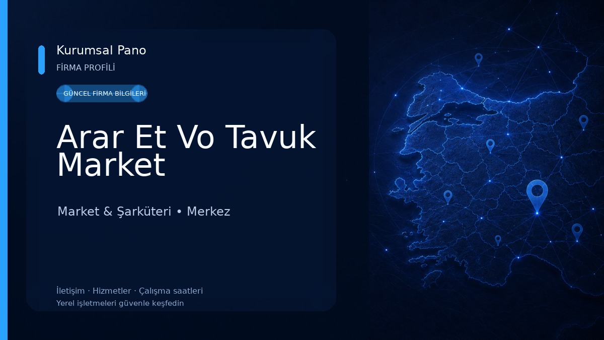 Arar Et Vo Tavuk Market Market & Şarküteri