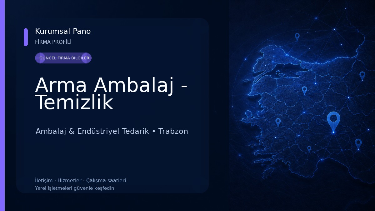 Arma Ambalaj - Temizlik Ambalaj & Endüstriyel Tedarik