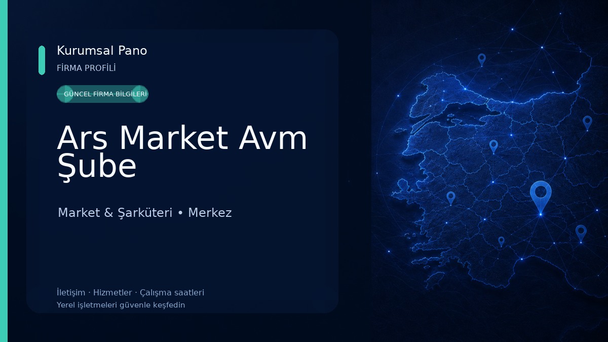 Ars Market Avm Şube