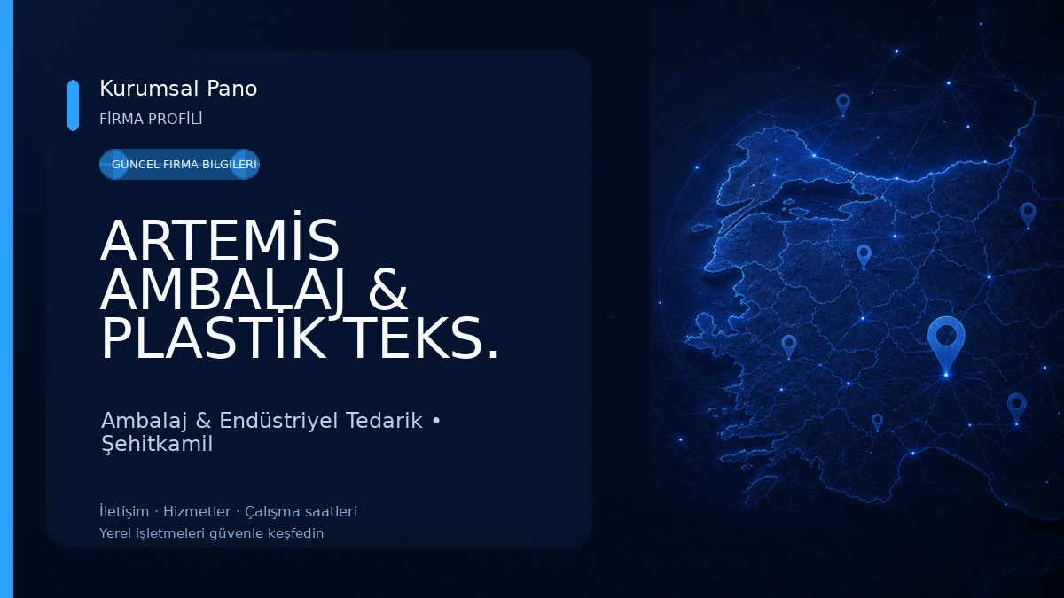 ARTEMİS AMBALAJ & PLASTİK TEKS. SAN. TİC. LTD. ŞTİ. Ambalaj & Endüstriyel Tedarik