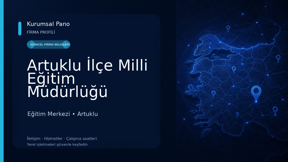 Artuklu İlçe Milli Eğitim Müdürlüğü Eğitim Merkezi