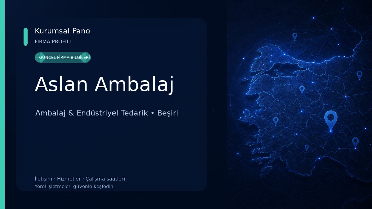 Aslan Ambalaj Ambalaj & Endüstriyel Tedarik