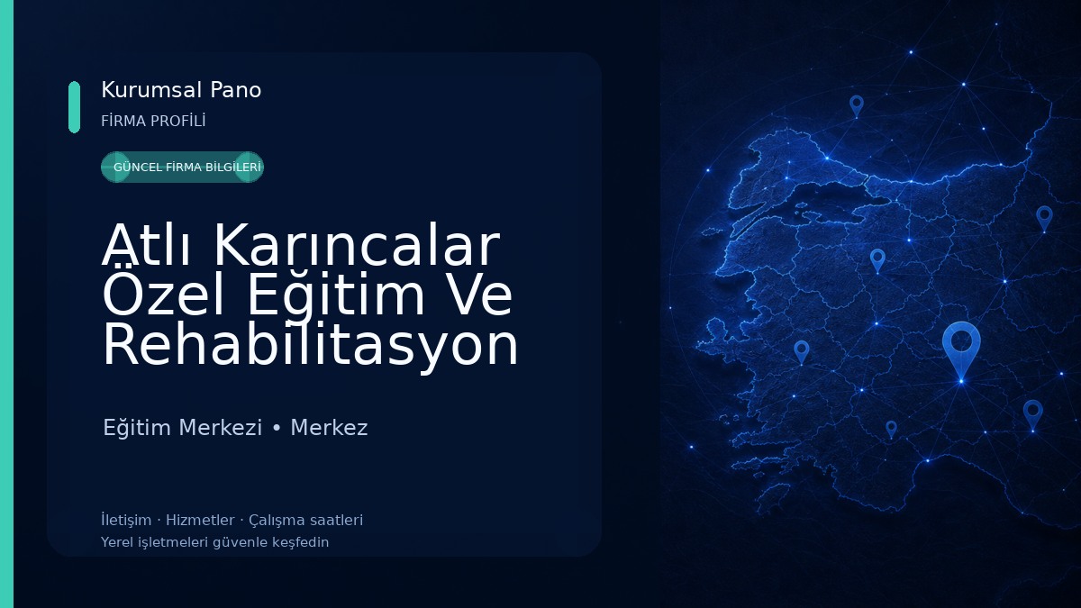 Atlı Karıncalar Özel Eğitim Ve Rehabilitasyon Merkezi Tokat