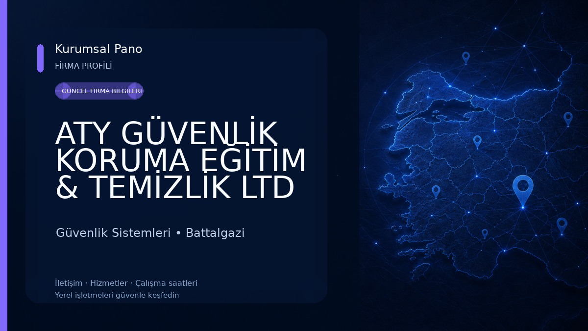 ATY GÜVENLİK KORUMA EĞİTİM & TEMİZLİK LTD ŞTİ Güvenlik Sistemleri