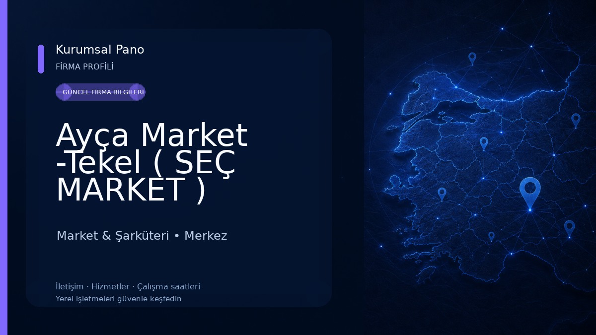 Ayça Market -Tekel ( SEÇ MARKET ) Market & Şarküteri