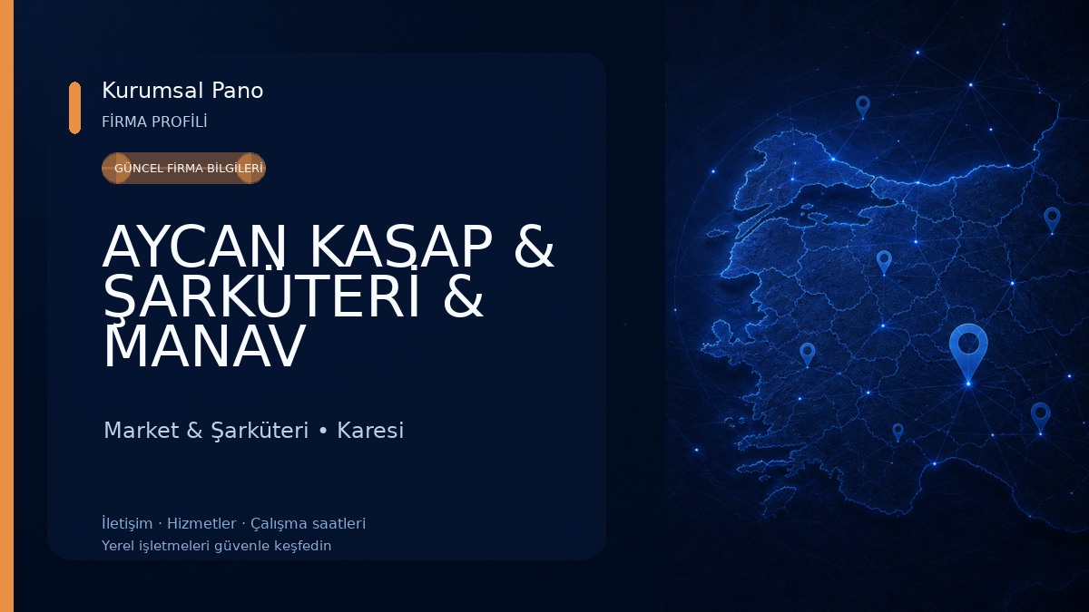 AYCAN KASAP & ŞARKÜTERİ & MANAV