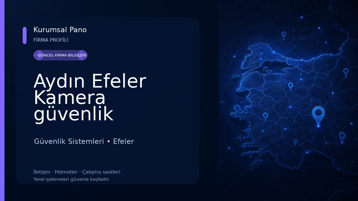 Aydın Efeler Kamera güvenlik sistemleri ve Bilgisayar tamiri / Teknoefeler 