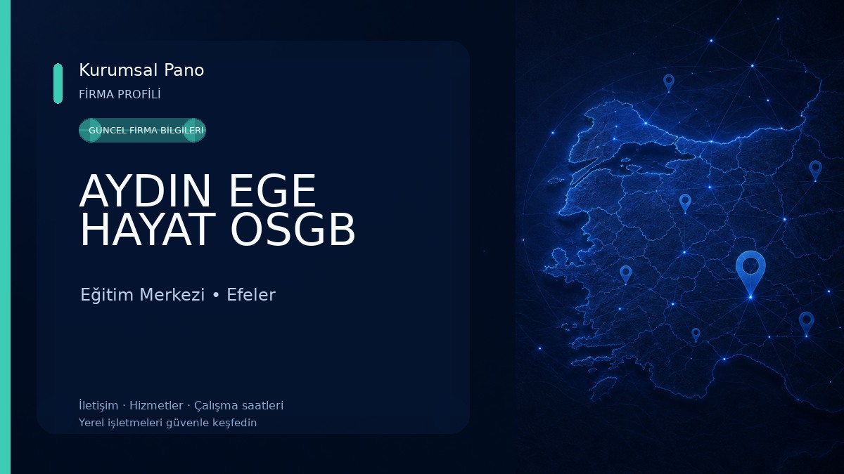 AYDIN EGE HAYAT OSGB Eğitim Merkezi