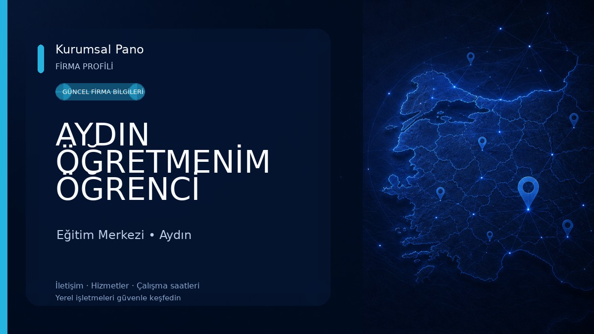 AYDIN ÖĞRETMENİM ÖĞRENCİ ETKİNLİK MERKEZİ Eğitim Merkezi