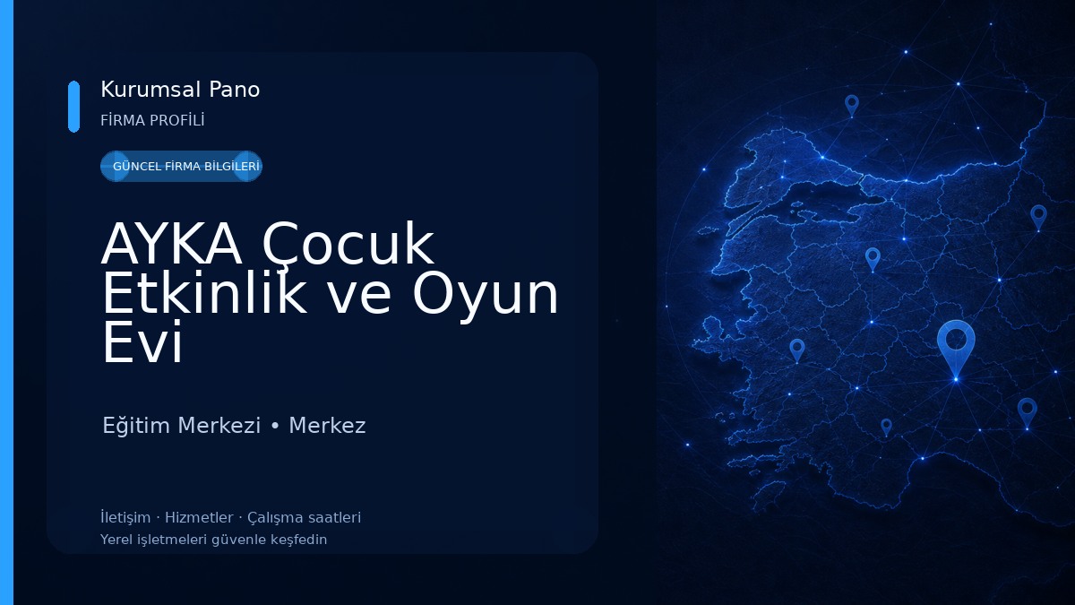AYKA Çocuk Etkinlik ve Oyun Evi
