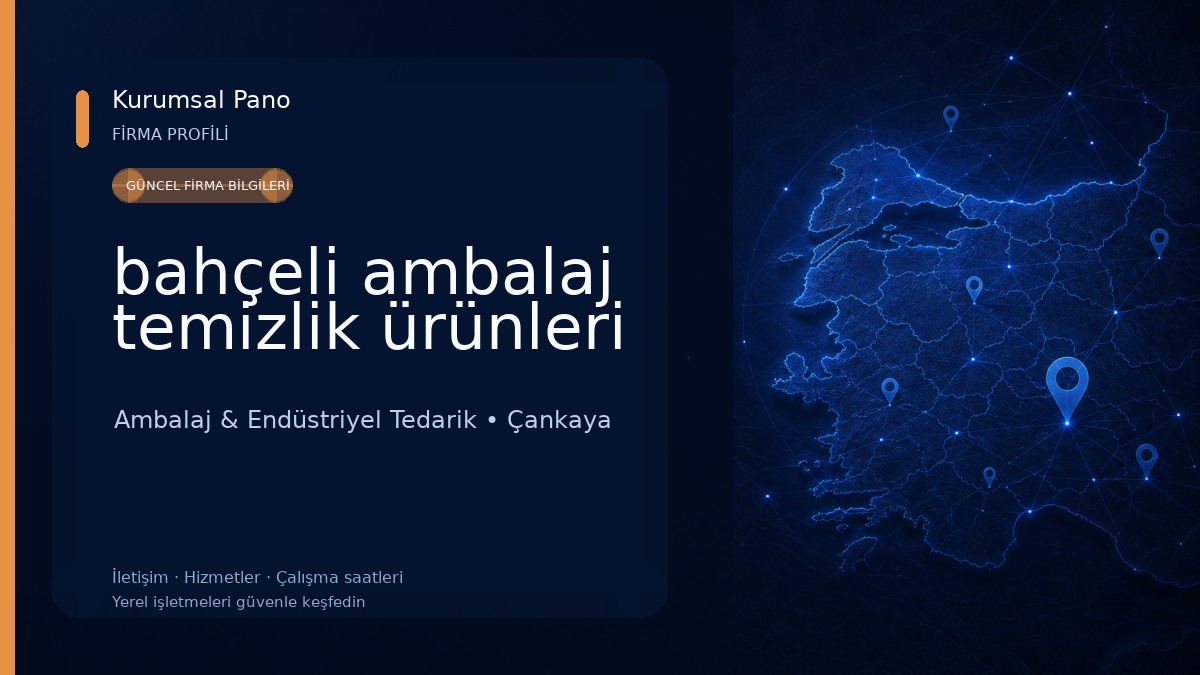 bahçeli ambalaj temizlik ürünleri Ambalaj & Endüstriyel Tedarik