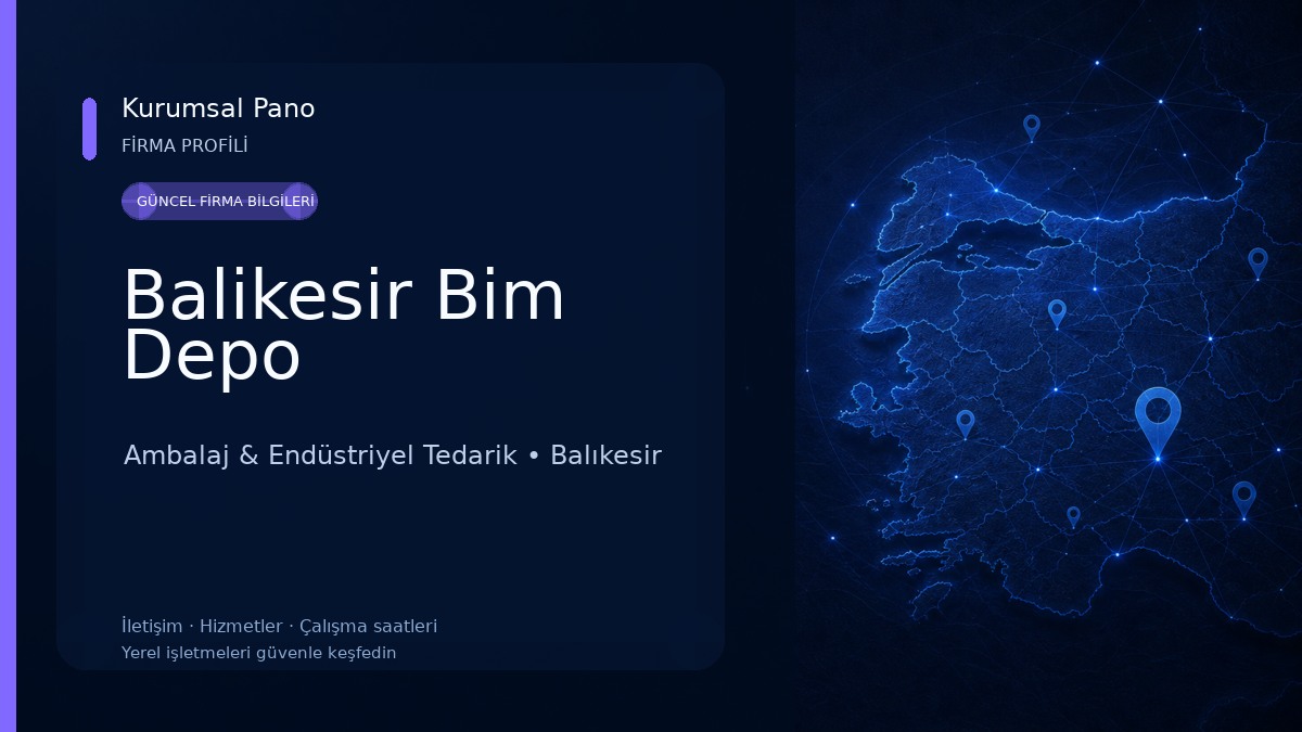 Balikesir Bim Depo Ambalaj & Endüstriyel Tedarik
