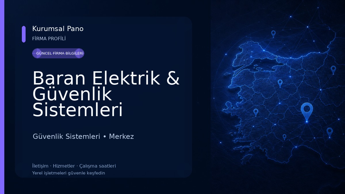 Baran Elektrik & Güvenlik Sistemleri 