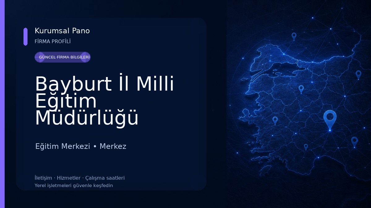 Bayburt İl Milli Eğitim Müdürlüğü