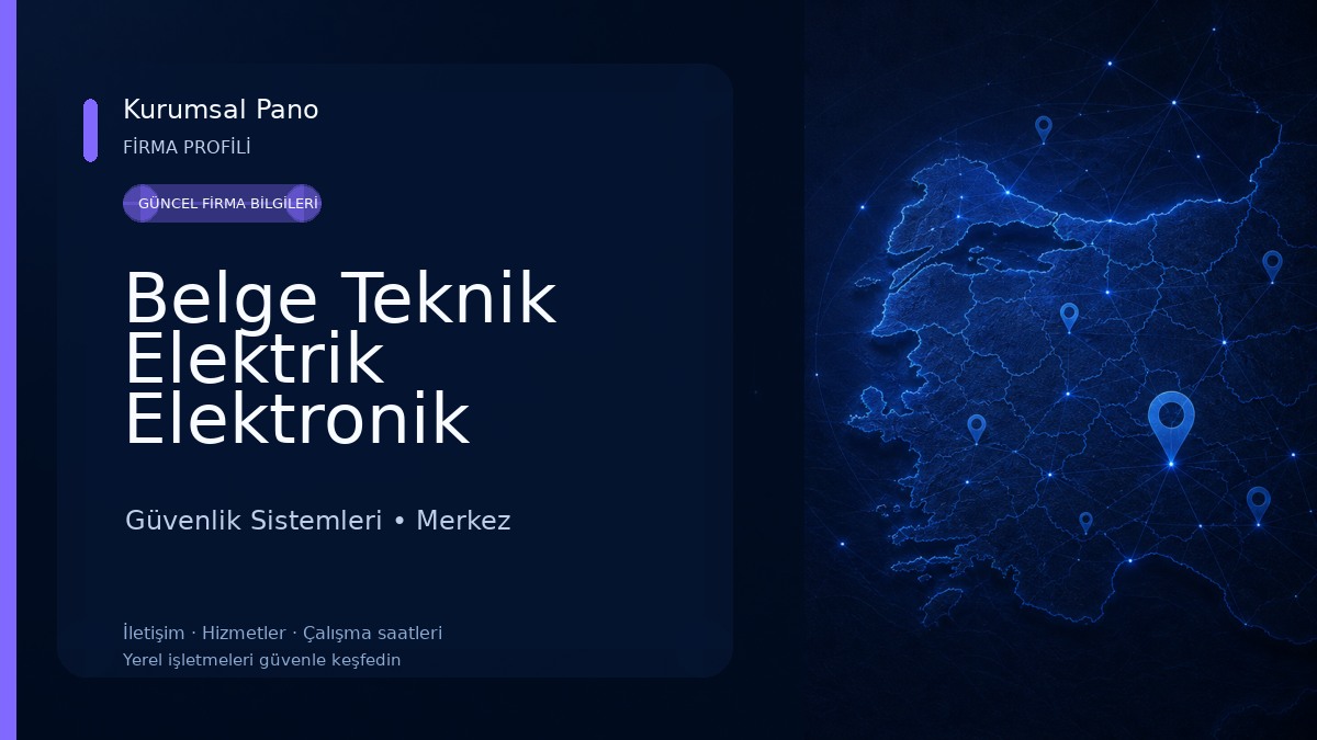 Belge Teknik Elektrik Elektronik 
