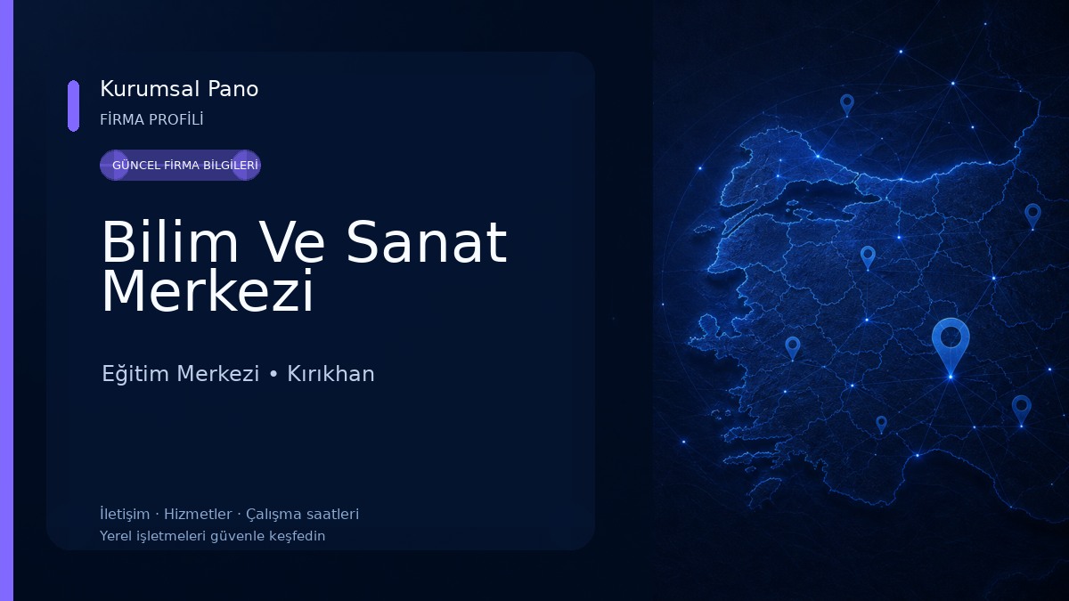 Bilim Ve Sanat Merkezi Eğitim Merkezi