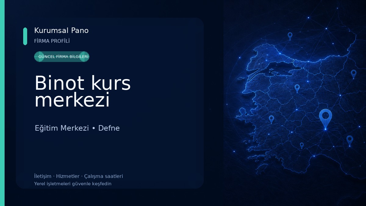 Binot kurs merkezi Eğitim Merkezi