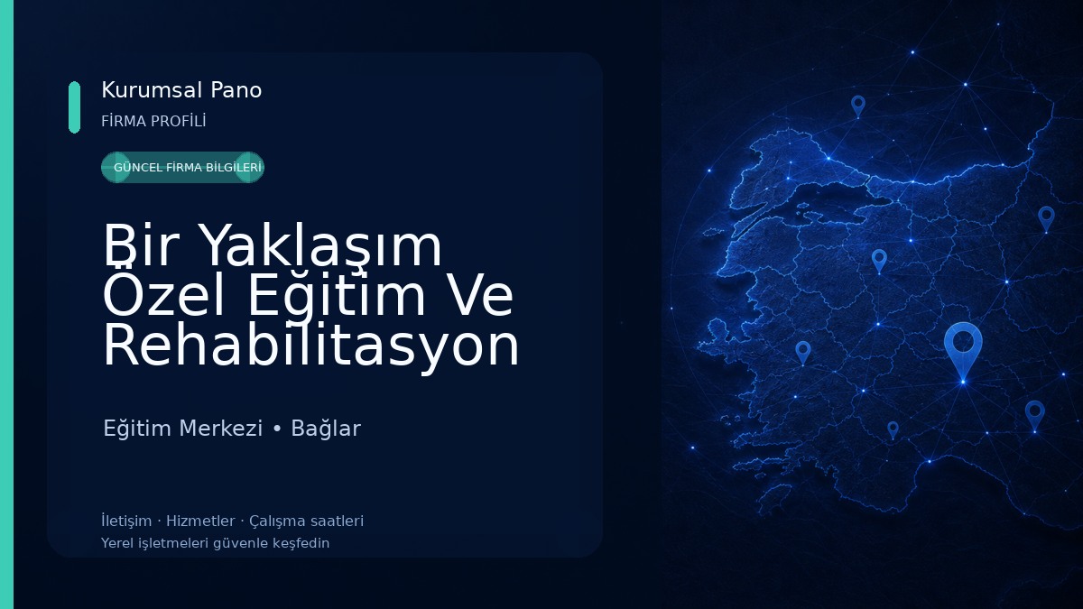 Bir Yaklaşım Özel Eğitim Ve Rehabilitasyon Merkezi Eğitim Merkezi