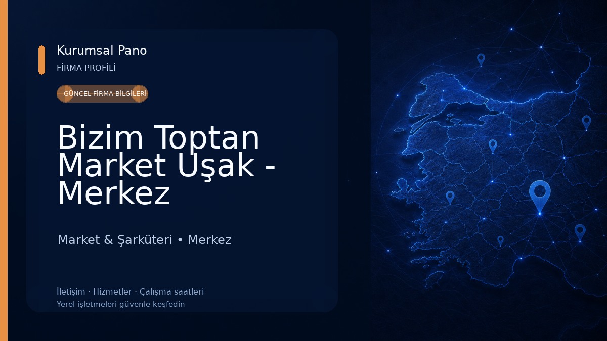 Bizim Toptan Market Uşak - Merkez