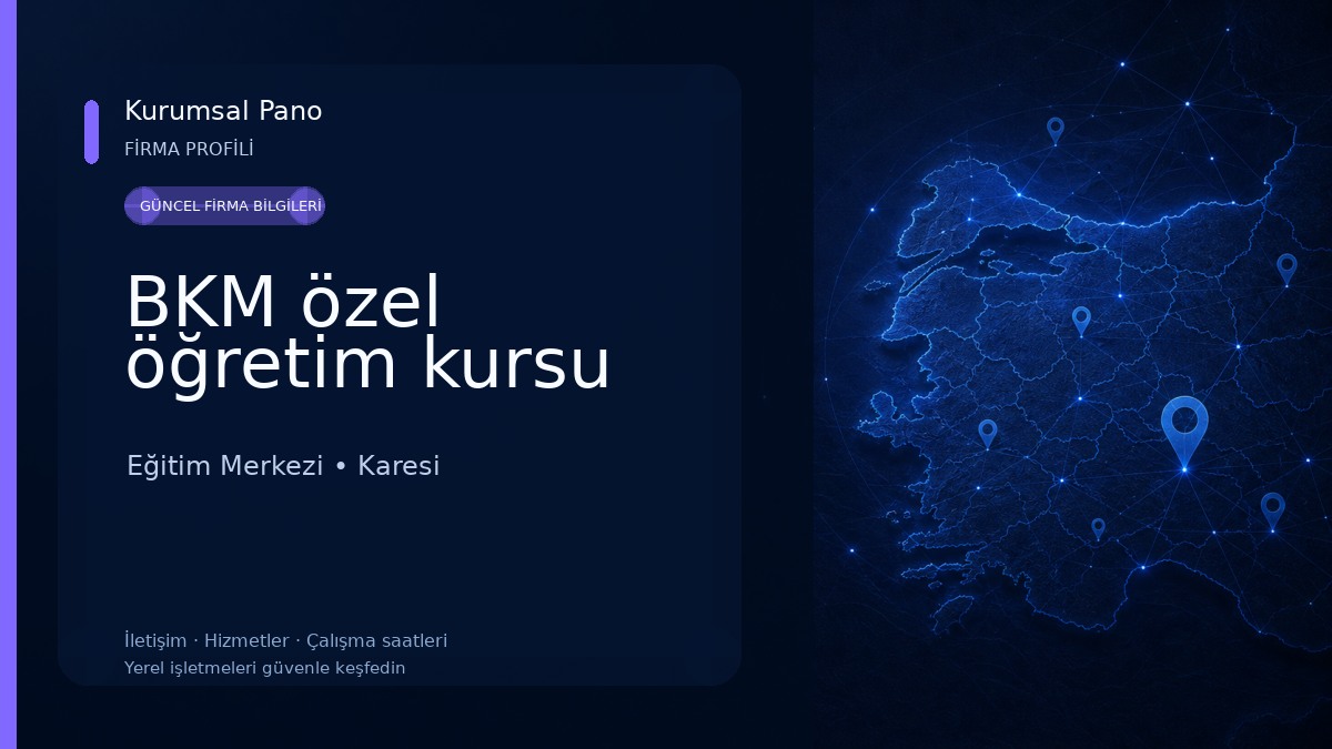 BKM özel öğretim kursu