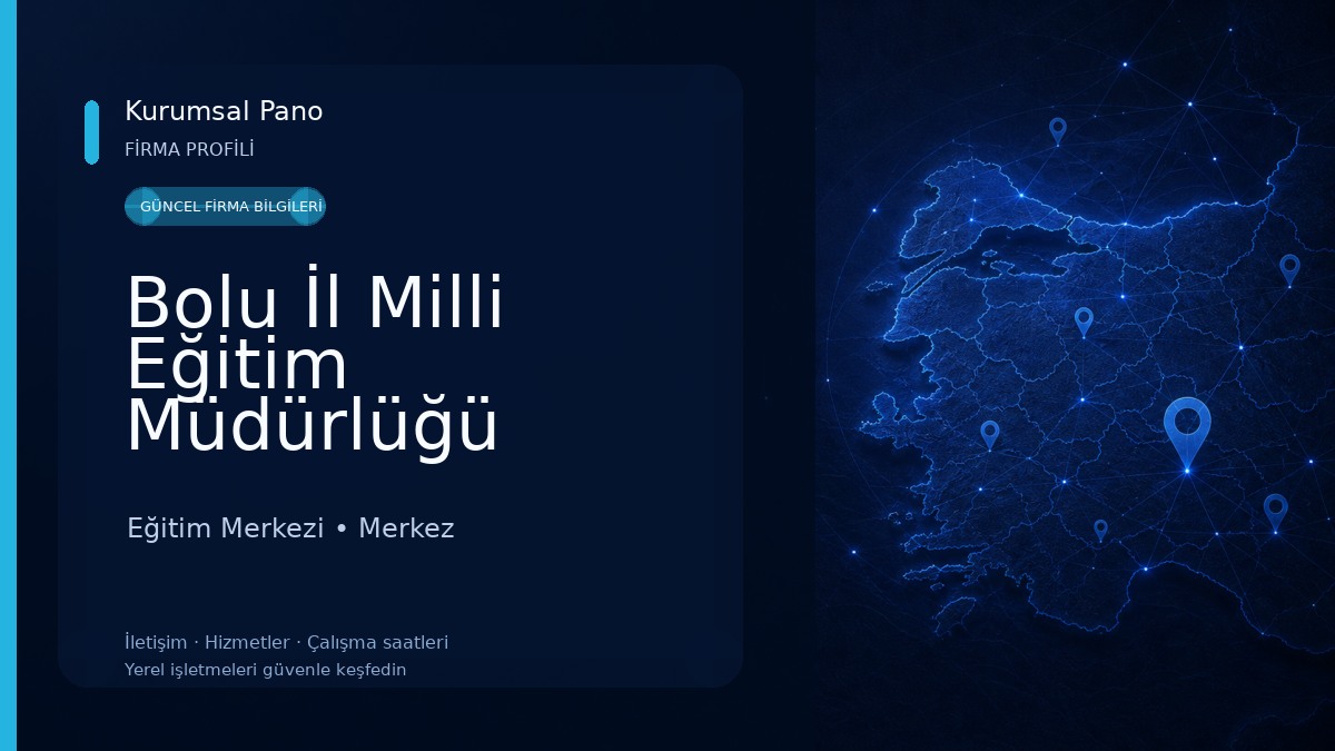Bolu İl Milli Eğitim Müdürlüğü