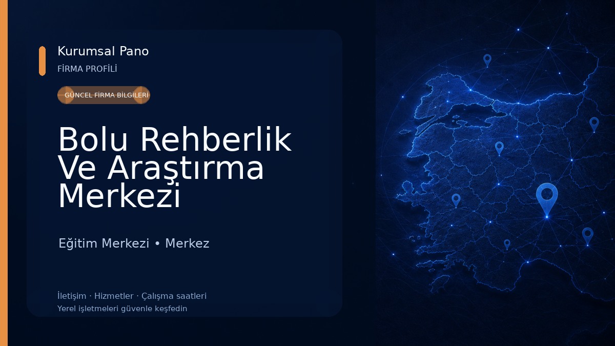 Bolu Rehberlik Ve Araştırma Merkezi Eğitim Merkezi