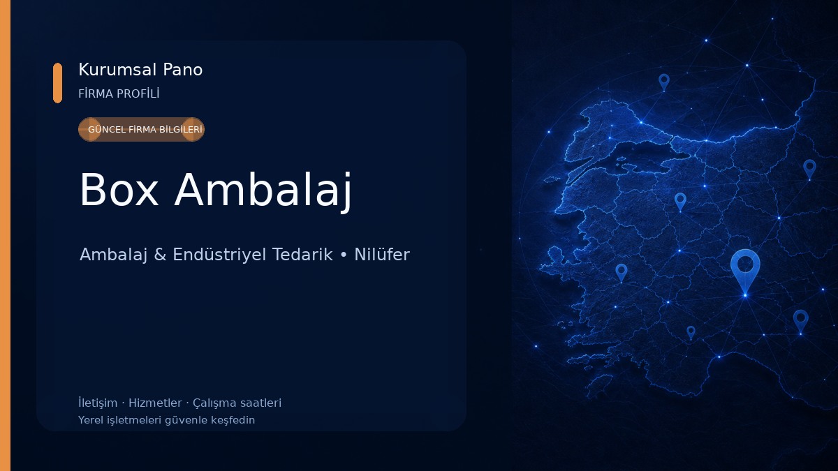 Box Ambalaj Ambalaj & Endüstriyel Tedarik