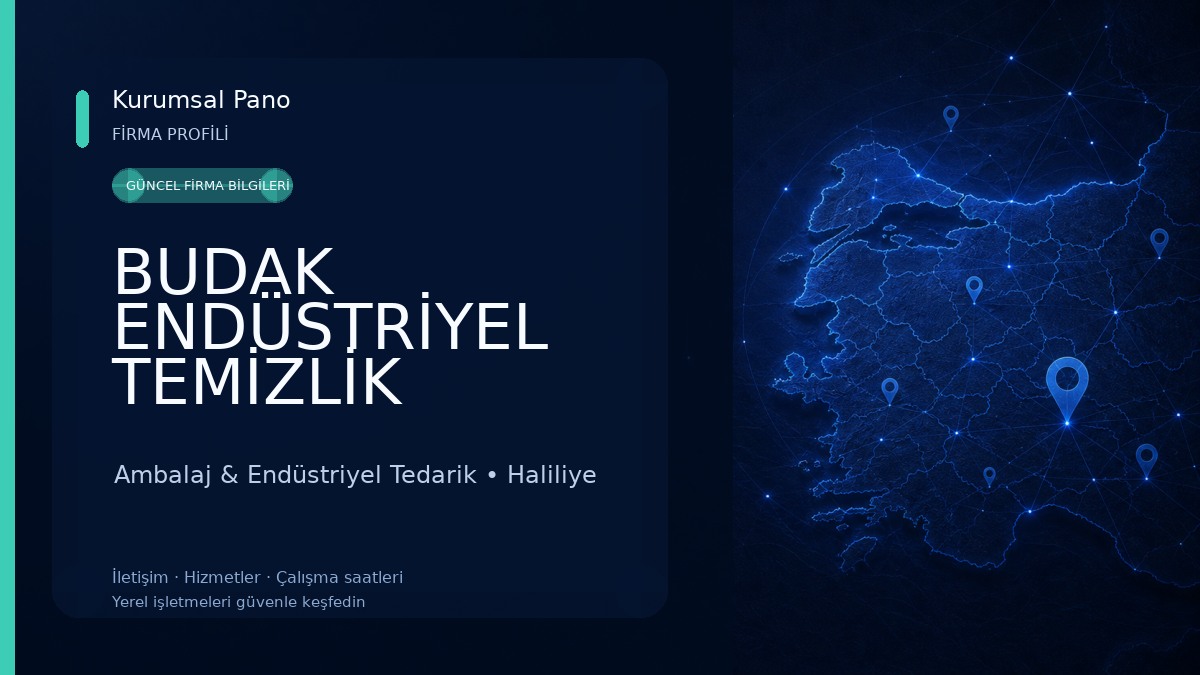 BUDAK ENDÜSTRİYEL TEMİZLİK ÜRÜNLERİ 