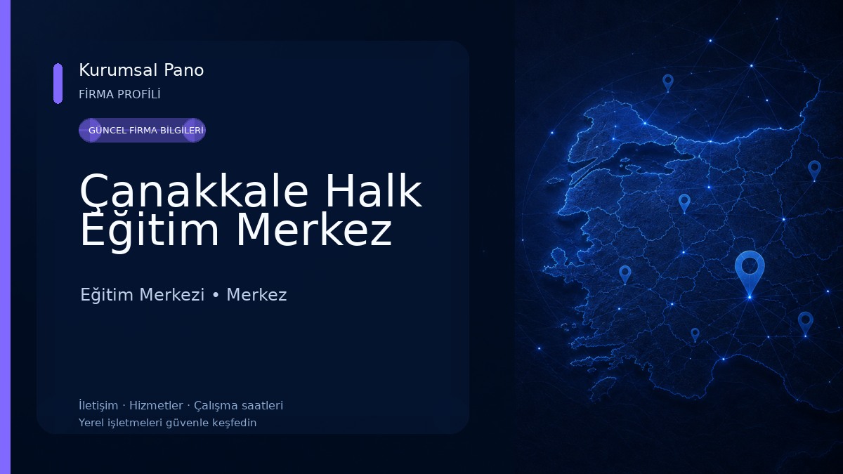 Çanakkale Halk Eğitim Merkez Eğitim Merkezi