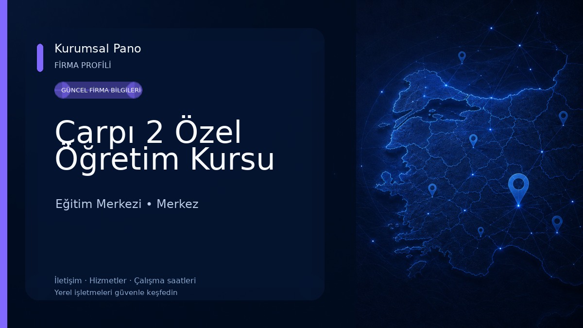Çarpı 2 Özel Öğretim Kursu